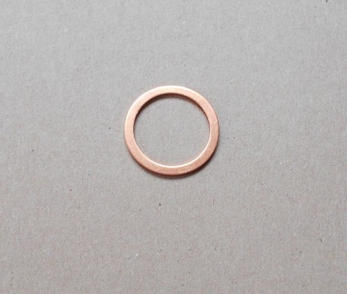 Uszczelka miedziana korka spustu oleju hydraulicznego do ciągników jednoosiowych BCS z hydraulicznym sprzęgłem PowerSafe.