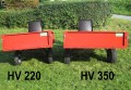 Przyczepka do ciągników jednoosiowych. Model HV220 vs HV350